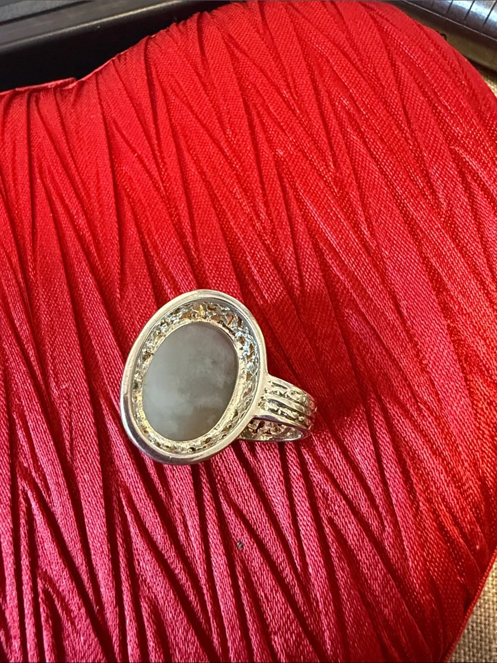 Sterling Silver Oval Stone Pendant - Elegant Women’s Jewelry
